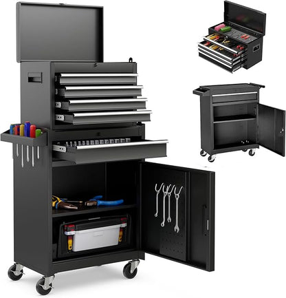 5-Drawer Rolling Tool Storage Chest Cabinet by Flieghund