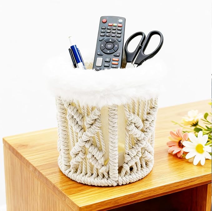 Glasses Holder for Nightstand, Boho Decor Eyeglass Case, Anti-scratch Plush - Image 8