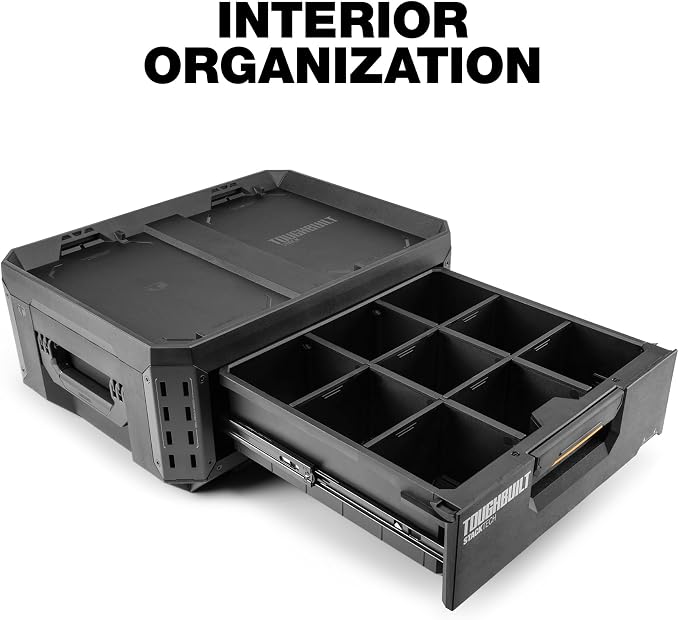ToughBuilt StackTech 1 Drawer Tool Box, Heavy-Duty Portable Tools Chest - Image 5