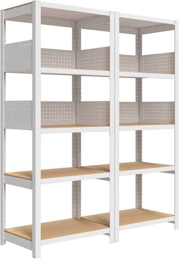 HOMEDANT 24" W Pegboards Storage Rack 5-Tier Heavy Duty Boltless Metal Utility by TheBestOrganizingSolution