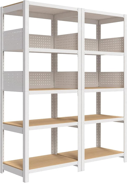 HOMEDANT 24" W Pegboards Storage Rack 5-Tier Heavy Duty Boltless Metal Utility by TheBestOrganizingSolution