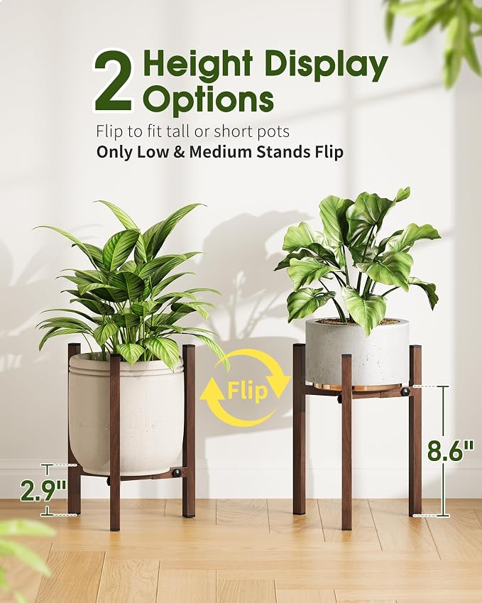 3 Pack Plant Stand Indoor Adjustable, Metal Modern Indoor Plant Stand, Heavy - Image 4
