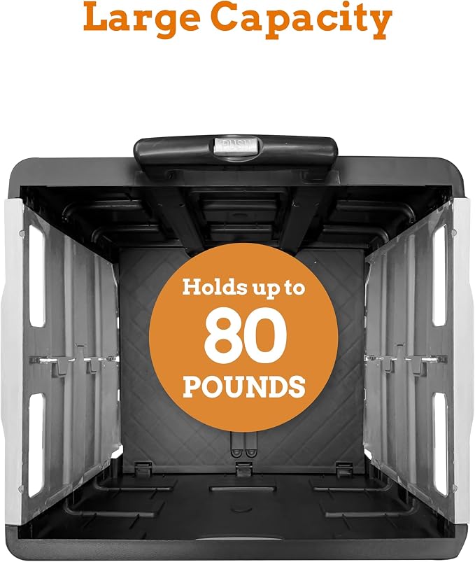 Ultra-Slim Rolling Collapsible Storage Pack-N-Roll Utility-carts, - Image 3