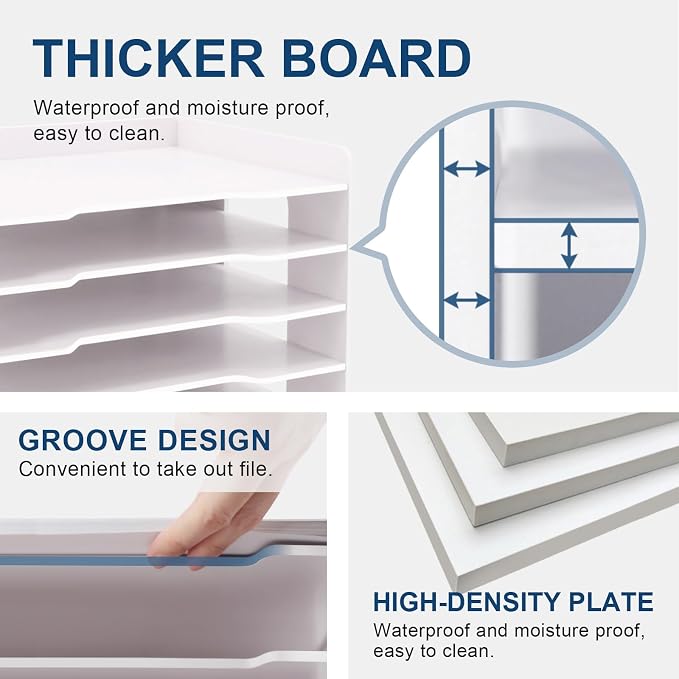 SONGWAY Large File Organizer for Desk - Image 7