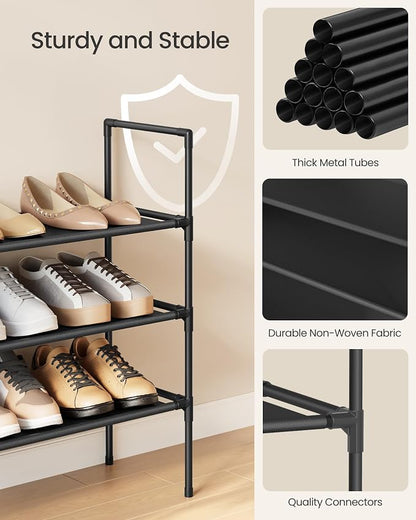 SONGMICS 3-Tier Shoe Rack, Shoe Storage - Image 4