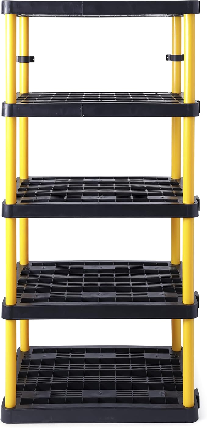Gracious Living 5 Shelf Fixed Height Ventilated Heavy Duty Shelving Unit 36 x - Image 3
