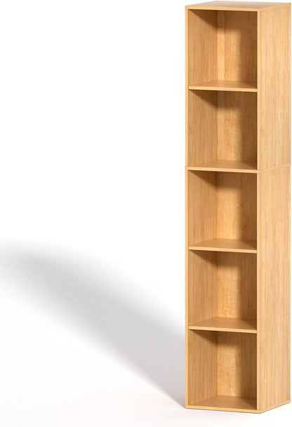 5 Cube Storage Organizer, 5 Tier Vertical Cube Bookcase Freestanding Storage by VAFHYLLIS
