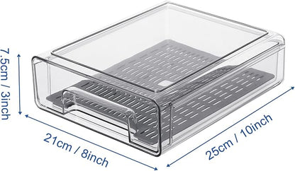 Plastic Clear Fridge Storage Organizer - Image 2