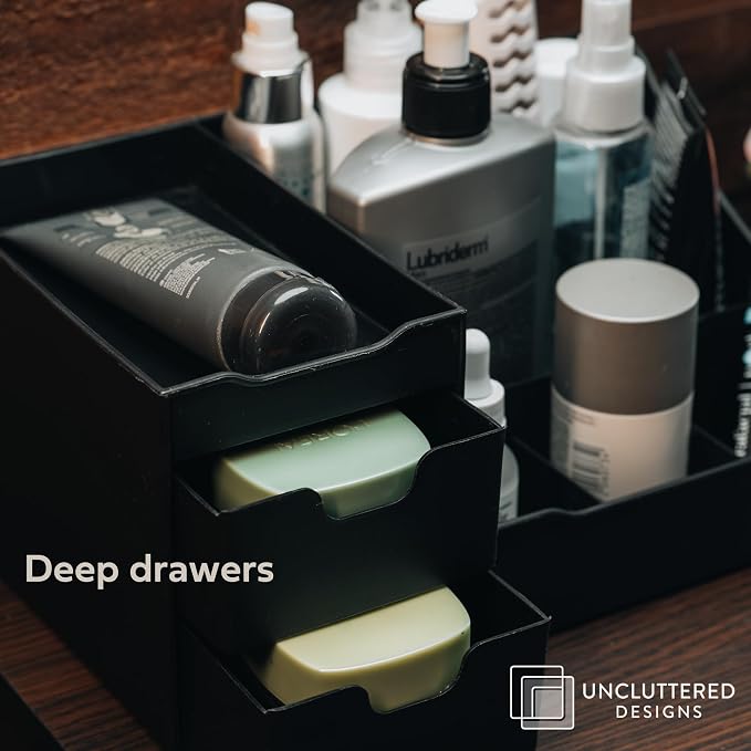Uncluttered Designs Large Black Vanity Organizer - Image 6