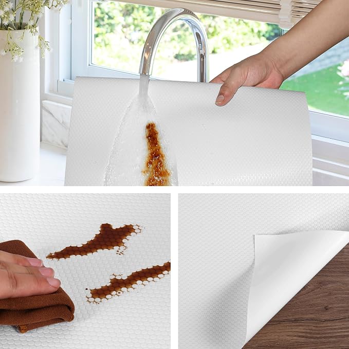Shelf Liners for Kitchen Cabinets Non Adhesive Drawer Liner for Bathroom - Image 3
