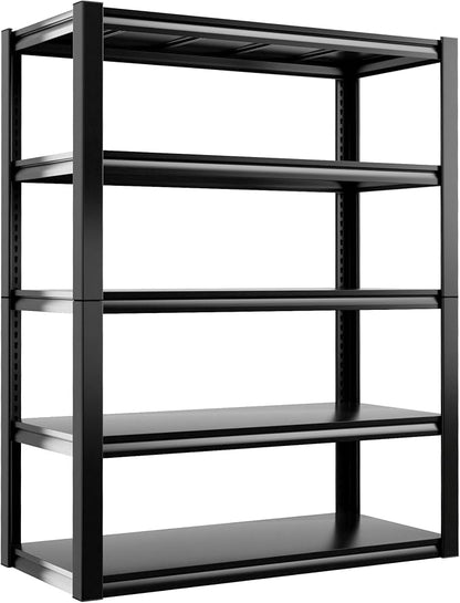 REIBII 2500LBS Garage Shelving 72" H Storage Shelves 39.8" W Metal Shelving by REIBII