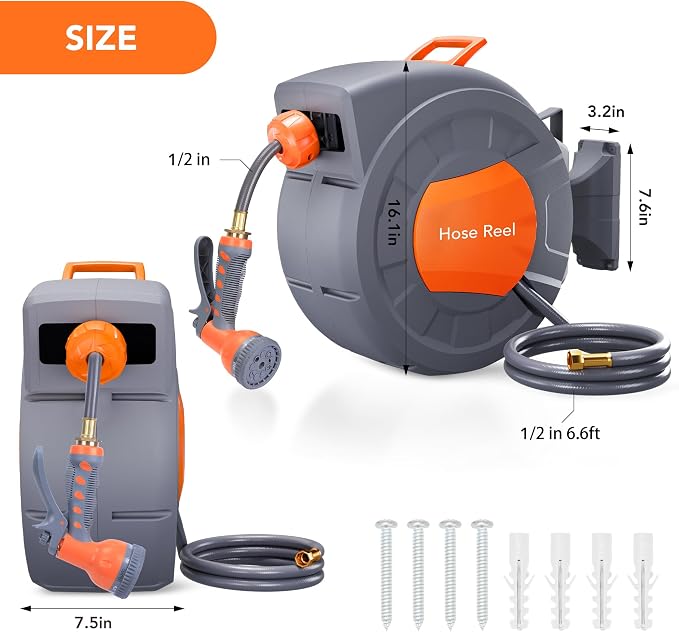 GAOMON Retractable Garden Hose Reel - Image 7