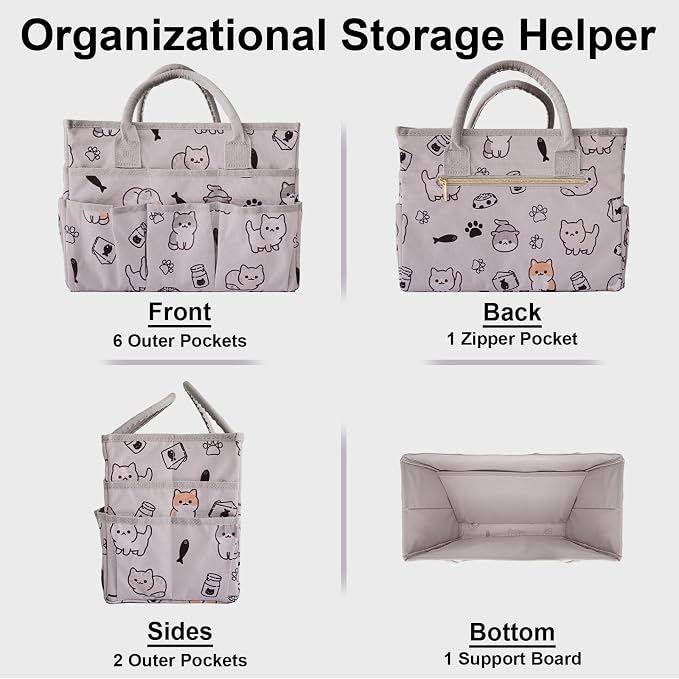 Cupohus Art Organizer Craft Storage Tote Bag - Image 4