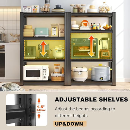 Garage Storage Shelves, 5 Tier Shelving Unit, 40 inch Wide, 18” Deep, 78” Tall - Image 6