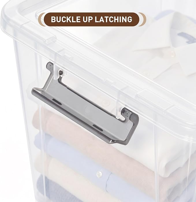 Citylife 32 QT Plastic Storage Bins - Image 3