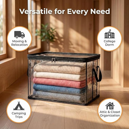 Large Heavy-Duty Thick Plastic Clear Storage Bag - Image 8