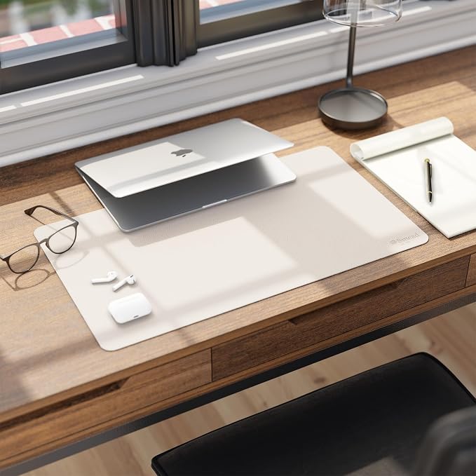 Smead Desk Pad, Vegan Leather Desk Mat - Image 7