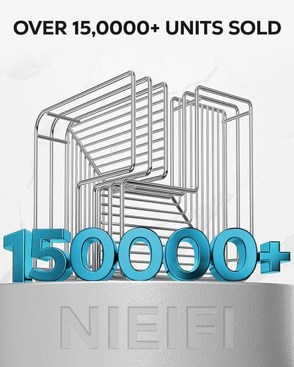 Nieifi Corner Shower Shelves Stainless Steel, Adhesive Shower Caddy Basket Rack - Image 9