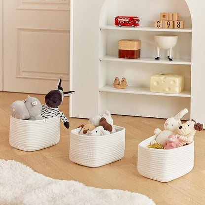 Small Cotton Rope Basket – Storage Bin - Image 4
