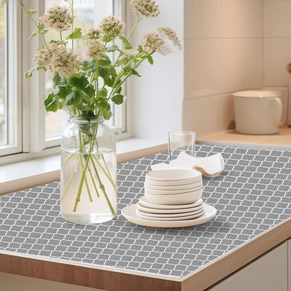 Drawer Shelf Liner for Kitchen Cabinets, Non Adhesive Slip Resistant Shelf - Image 7