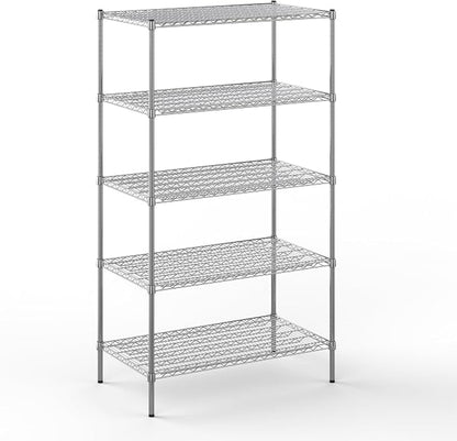 24" Deep x 42" Wide x 74" Height Wire Shelving Kit | 5-Tier | NSF Commercial by Regal+Altair