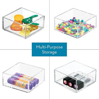 iDesign Clarity Plastic Drawer Organizer, - Image 3
