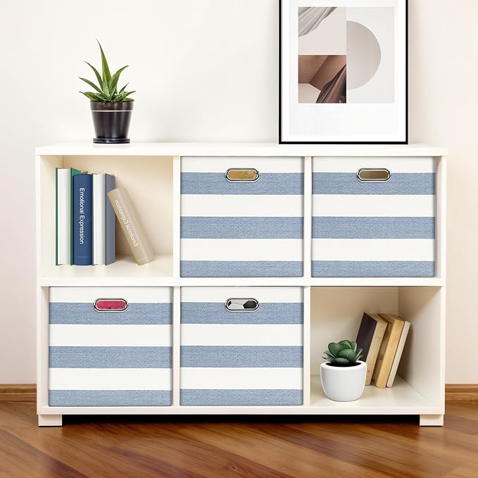Foldable Cube Storage Bin Organizing Baskets Cubby Boxes Fabric Storage Cubes - Image 6