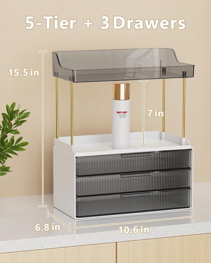 Bathroom Organizers and Storage, Makeup Organizer, Countertop, Dresser Organizer - Image 3