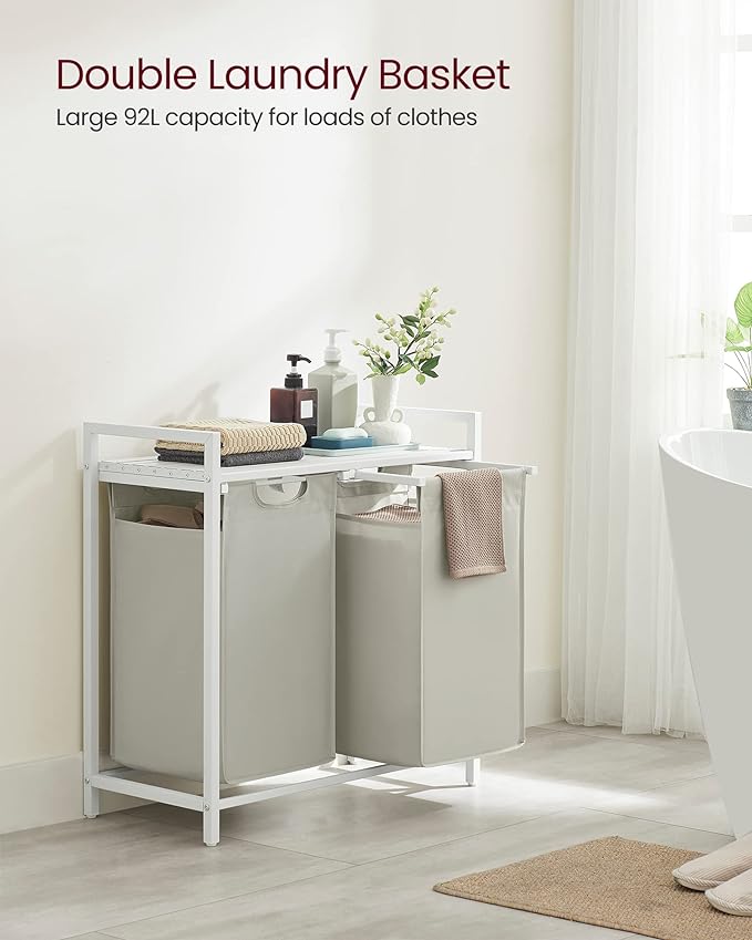 VASAGLE Laundry Hamper, Laundry Basket, Laundry Sorter - Image 3
