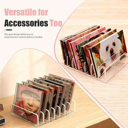 2-Pack Acrylic Makeup Palette Organizer, 7-Slot Eyeshadow Palette Storage - Image 6