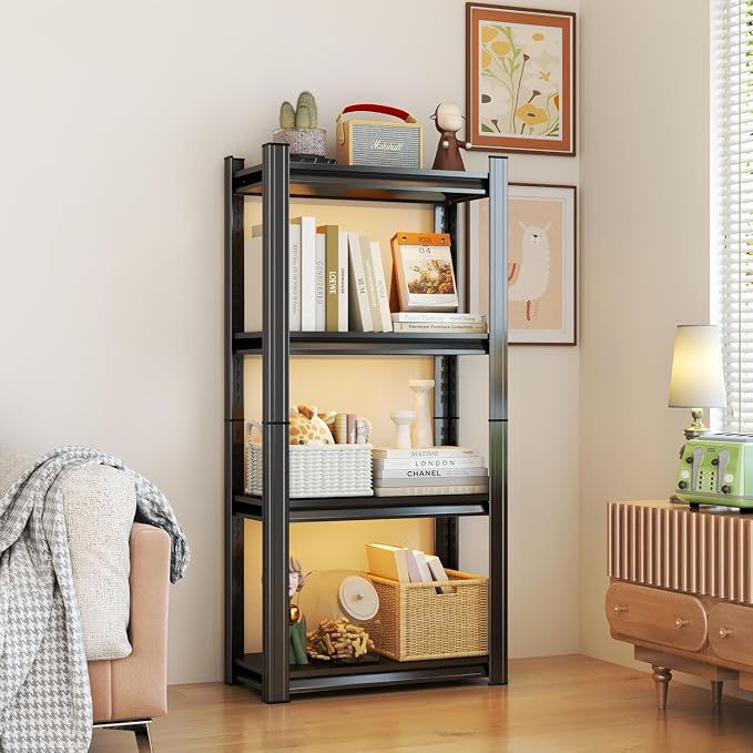 Storage Shelves, Garage Metal Shelving Unit, Adjustable, Double-Layer Column - Image 8