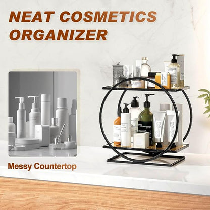 Perfume Organizer for Dresser, 2 Tier Vanity Makeup Organizer, Bathroom - Image 8