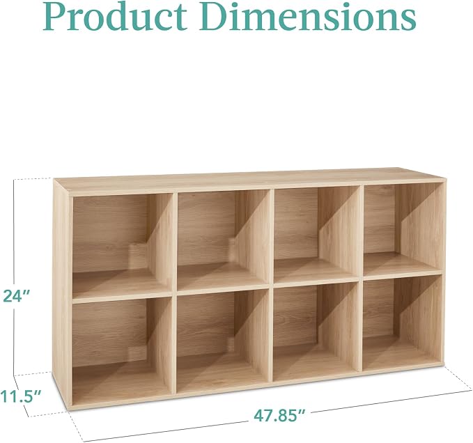 Best Choice Products 8-Cube Storage Organizer, 11in Shelf Opening, Display Shelf - Image 3