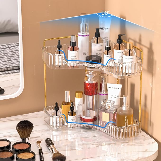 GTI 2 Tier Bathroom Counter Organizer, Makeup Organizer Perfume - Image 6