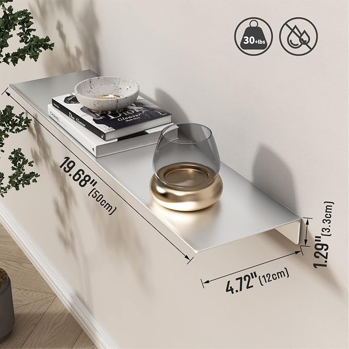 Danpoo 20 inch Metal Floating Shelves - Image 3