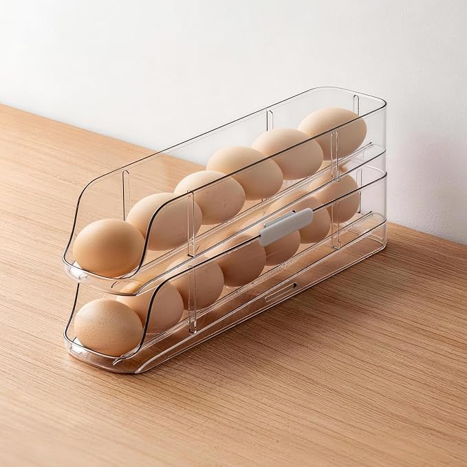 PAVSTINE 2-Tier Auto Rolling Egg Holder by PAVSTINE