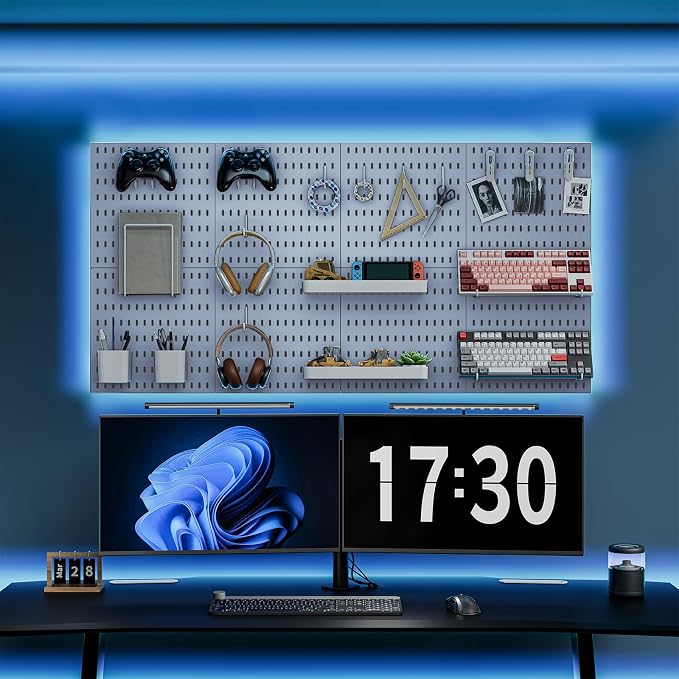 Pegboard Combination Kit, 25.2" x 25.2" Wall Mounted Storage Set - Image 2
