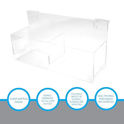 SSWBasics Clear Acrylic Double Display Bin - Image 5