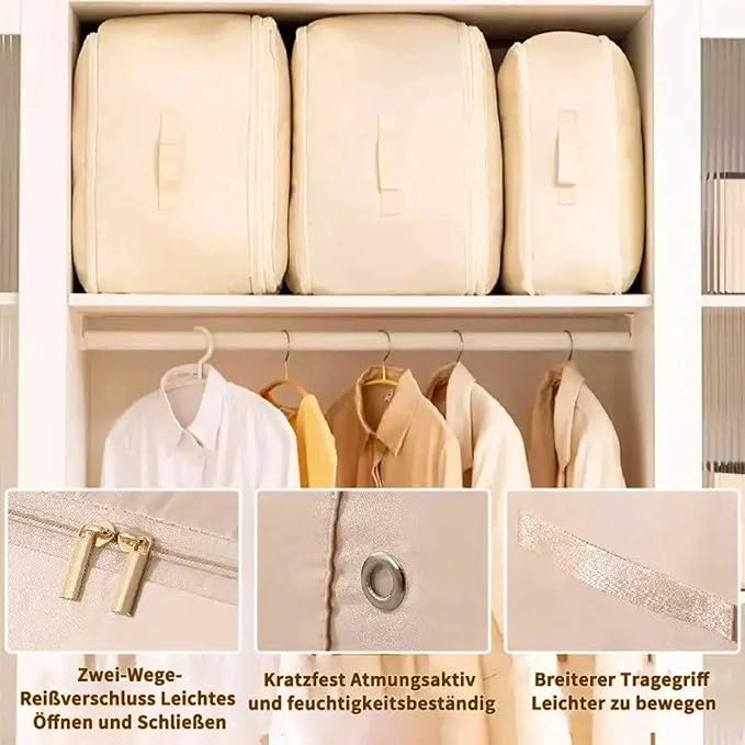 2PCS Ultra Space Saving Self Compression Organizer, Dustproof And - Image 3
