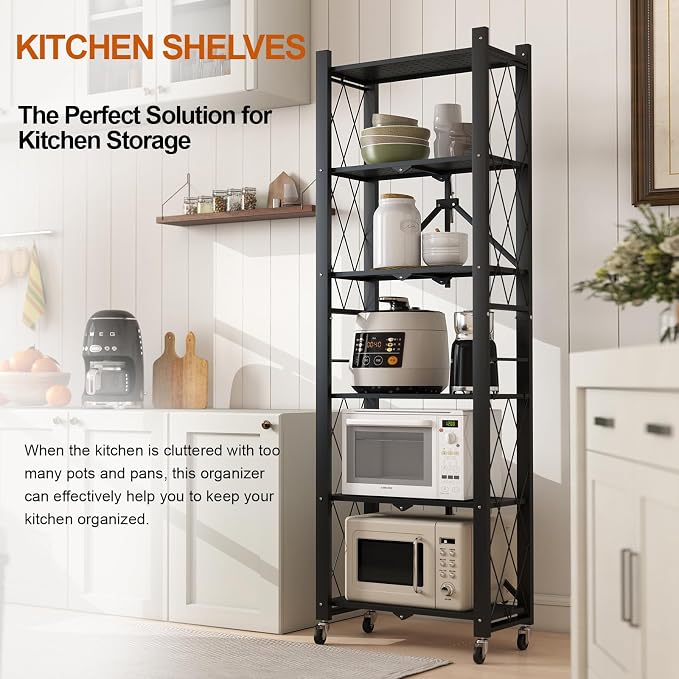 6-Tier Foldable Storage Shelves - Image 3