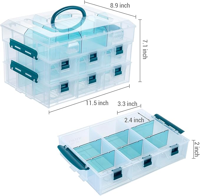 MyGift 11 Inch Craft Storage Organizer Case - Image 5