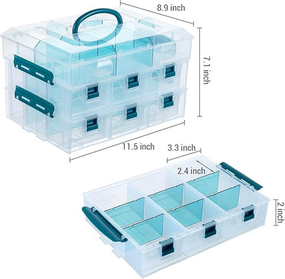 MyGift 11 Inch Craft Storage Organizer Case - Image 5