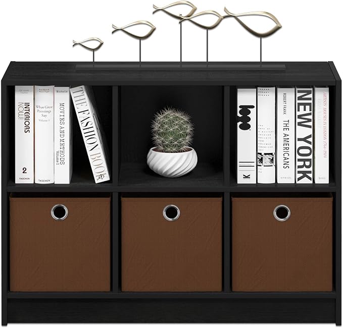 Furinno BASIC Book Shelf, 6-Cube Bookshelf - Image 4