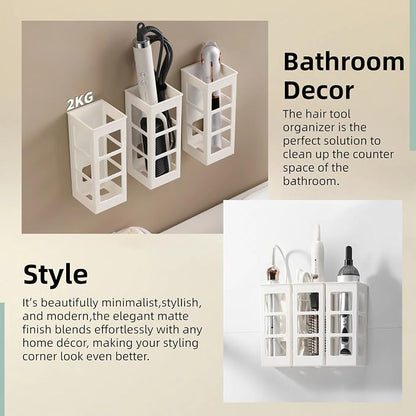 Zdesign Hair Tool Organizer Wall Mount, Hanging Bathroom Tool Organizer - Image 2