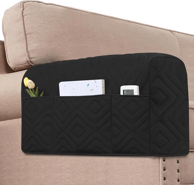 H.VERSAILTEX Armrest Covers for Sofa Water Resistant Couch Arm Covers Remote by HVERSAILTEX