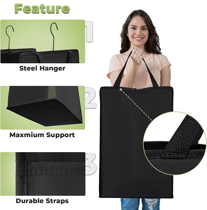 FENTEC Fentec Hanging Laundry Hamper, Hanging Laundry Basket, Slim Laundry - Image 3