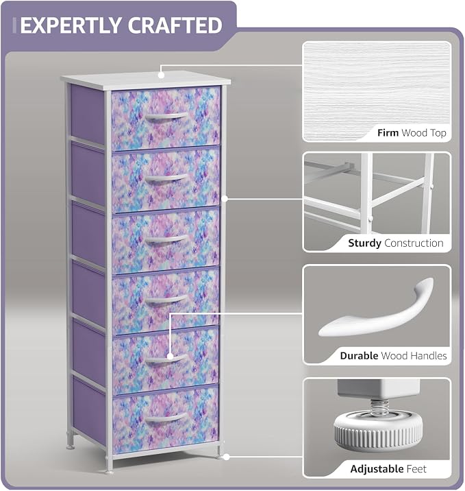 Sorbus Fabric Dresser for Kids Bedroom - Image 4