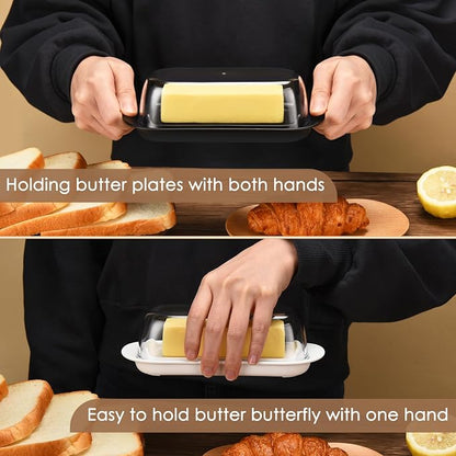 Butter Dish with Clear Lid, Butter Keeper - Image 5
