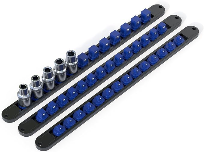 FivePears 3PCS 360° Socket Organizer Twist Lock, 3/8 1/4 1/2 Socket Storage by FIVEPEARS