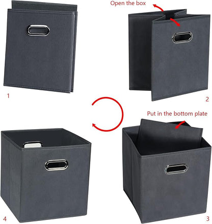 Fabric storage bins Cubes, Fabric Cube Organizer - Image 6